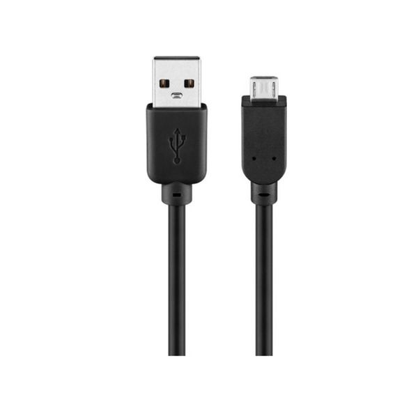 Goobay 93918 Cavo Usb 2.0 Hi-Speed, Nero, 1 M - Spina Usb 2.0 (Tipo A) > Spina Usb 2.0 Micro (Tipo B)-image
