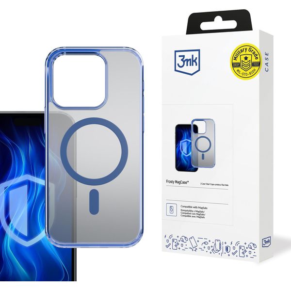 Apple Iphone 15 Pro - 3Mk Frosty Magcase Blu-image