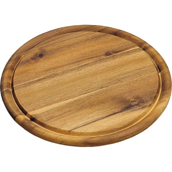 Kesper Piatto Di Carne In Acacia Con Scanalatura Per Il Succo Ø25 Cm-image