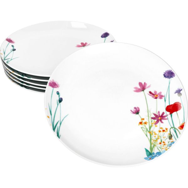 6X Marie Piatto Da Pranzo Ø26,7Cm Porcellana 6 Persone Piatto Grande Piatto Da Pranzo Fiori-image