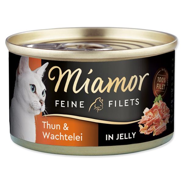 Miamor 100Gx24 Filetti In Jelly Tonno & Uova Di Quaglia-image