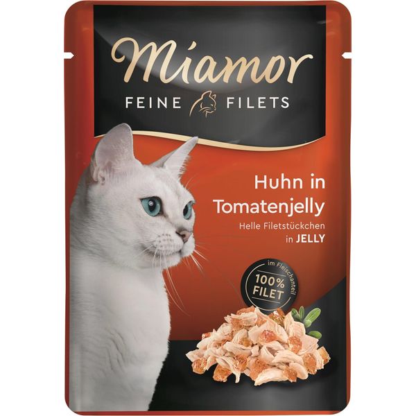 Miamor 100Gx24 Pb Filetti Di Pollo In Gelatina Di Pomodoro-image