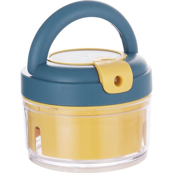 Multitritatutto Manuale Con Manovella | Pratico Affetta Cipolle - Affetta Verdure | Multitritatutto Con Cavo A Strappo | Lama Mescolatrice | Tritatutto Universale Con 2 Lame Affilate | Utensili Da Cucina-image