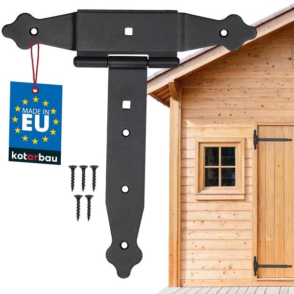 Kotarbau® Cerniere A Croce 200 Mm Cerniera Per Persiana Cerniera A Cerniera Piastra Ferramenta Per L'edilizia Ferramenta Per Cancelli Raccordo In Legno Cerniere A T Cerniere A T Verniciate A Polvere-image