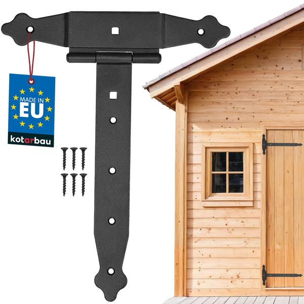 Kotarbau® Cerniere A Croce 250 Mm Cerniera Per Persiana Cerniera A Cerniera Piastra Ferramenta Per L'edilizia Ferramenta Per Cancelli Raccordo In Legno Cerniere A T Cerniere A T Verniciate A Polvere-image