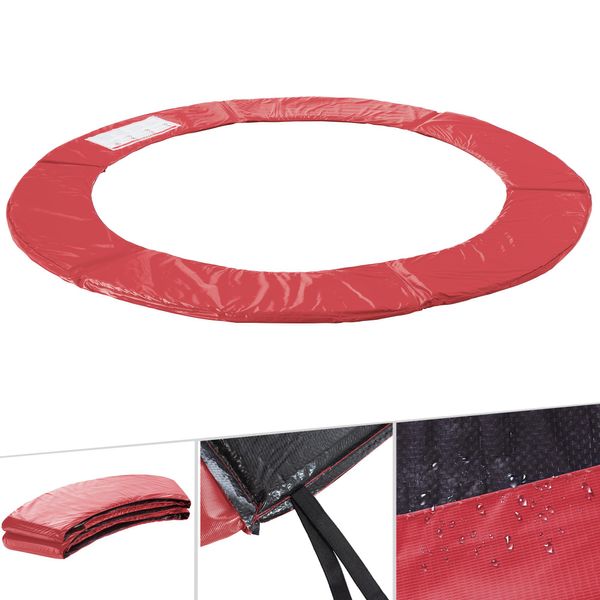 Copertura Del Bordo Del Trampolino Arebos Ø183 Cm Rosso | Resistente Ai Raggi Uv E Impermeabile-image