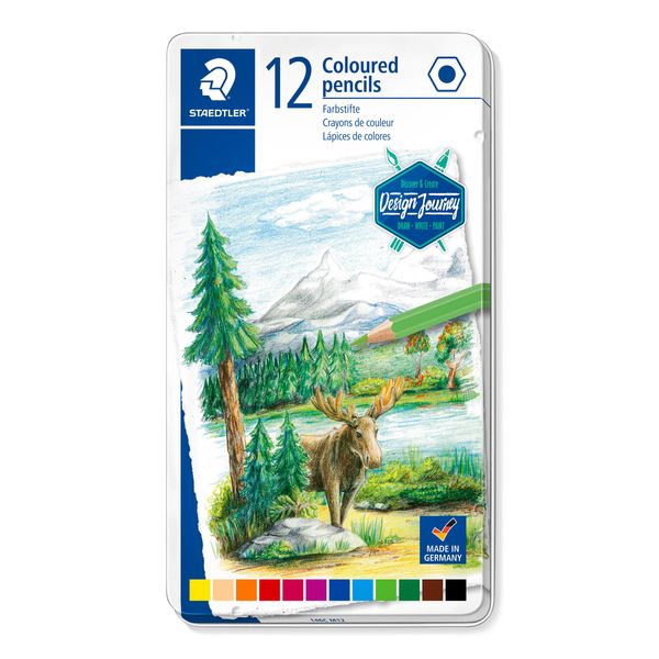 Staedtler 146C M12 Matita Colorata Staedtler Design Journey, Metallo Confezione Da 12 Pezzi-image