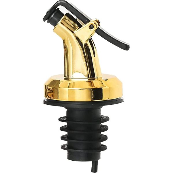 Versatore Per Bottiglie D'oro Con Tappo In Plastica In Un Set Di 1 Pezzi-image
