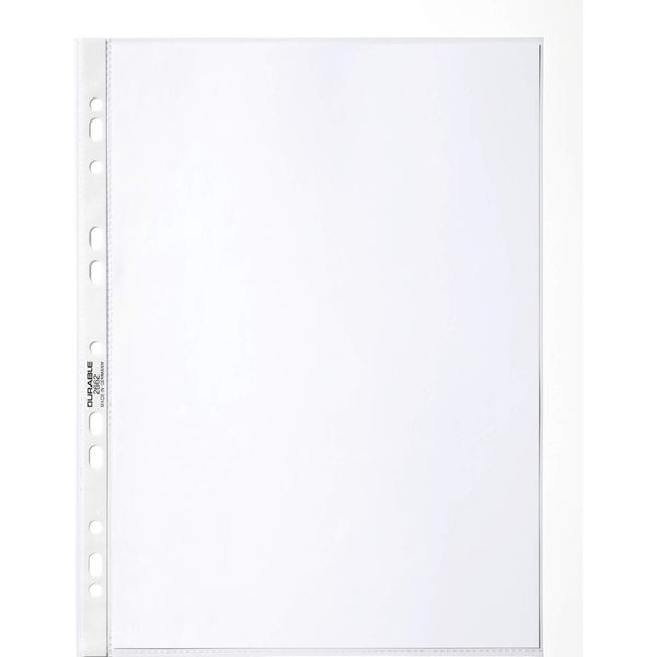 Durable Busta Perforata Business A4 In Pp Extra Lucido Busta 10 Pezzi, 10 Pezzi, Trasparente, 266219-image