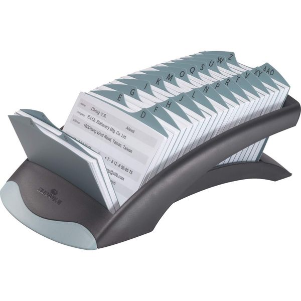Durable Schedario Da Scrivania Telindex® Desk Vegas, Nero, 241201-image