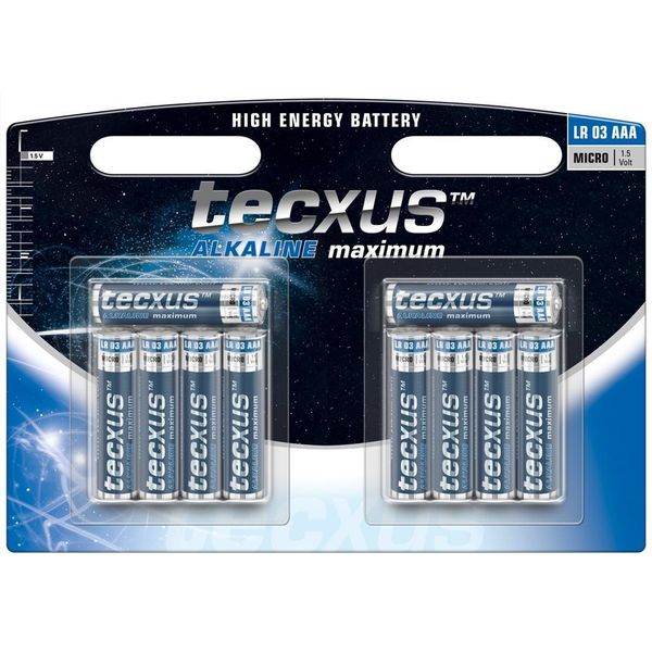 Tecxus Batteria Alcalina Massima Al Manganese LR03/AAA Micro1,5 V (Confezione Blister Da 10)-image