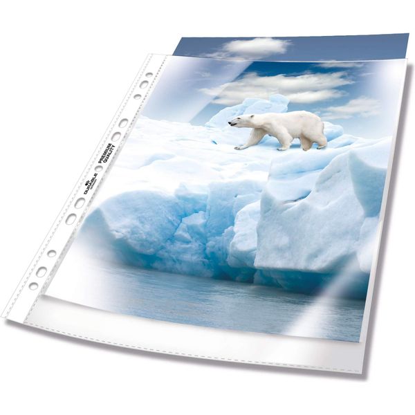 Durable Busta Perforata Premium A4 In Pp Busta 50 Pezzi, 50 Pezzi, Trasparente, 268219-image