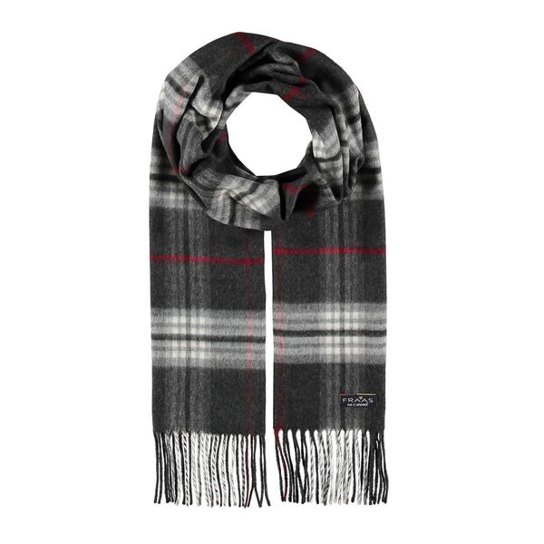 Fraas Sciarpa Cashmink® Scarf With Fraas Plaid Anthracite Grigio Multicolore-image