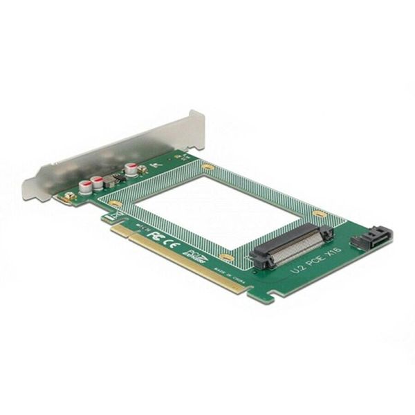 Delock - Controller Di Archiviazione - 2,5" (6,4 Cm) - U.2 Nvme / Sata 6Gb/S - 600Mbps - Pcie 4.0 X16 (90051)"-image