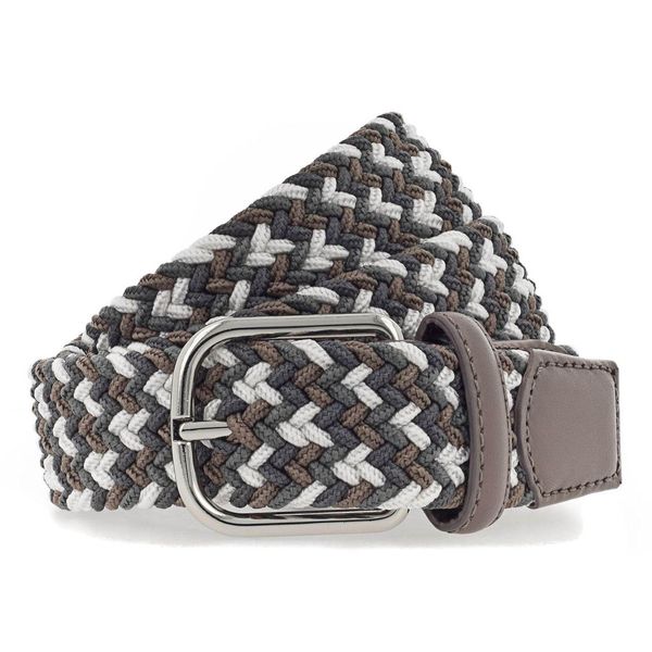 Vanzetti Cintura Braided Women's Belt W85 Brown / White Marrone Multicolore-image