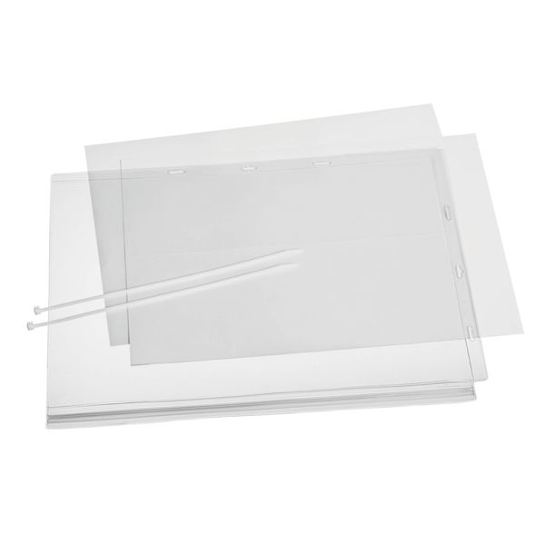 Durable Busta Impermeabile A3 Con Fascette, 5 Pezzi, Trasparente, 502819-image