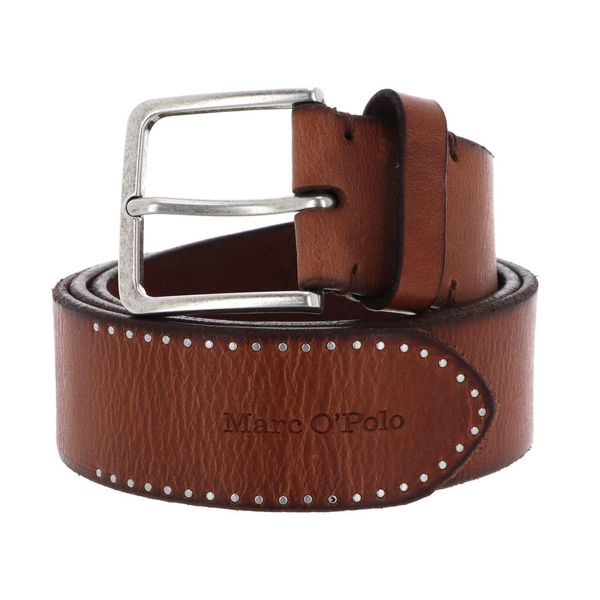 Marc O'polo Pelle Cintura Marie-Rivet Belt Ladies W80 Burnt Camel Marrone-image