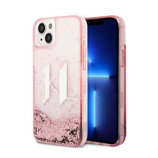 Karl Lagerfeld Klhcp14Mlbklcp Iphone 14Plus / 15 Plus 6,7 RóżOwy/Pink Hardcase Liquid Glitter Big Kl-image