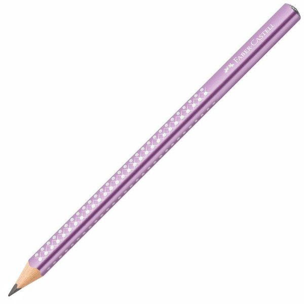 FABER-CASTELL 111663 FABER-CASTELL Jumbo Sparkle Bleistift B Metallic Violet 1 St.-image