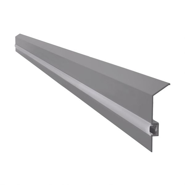 Battiscopa C2 In Alluminio Renoplast, Profilo Terminale, 8X2,5X200 Cm, Grigio-image