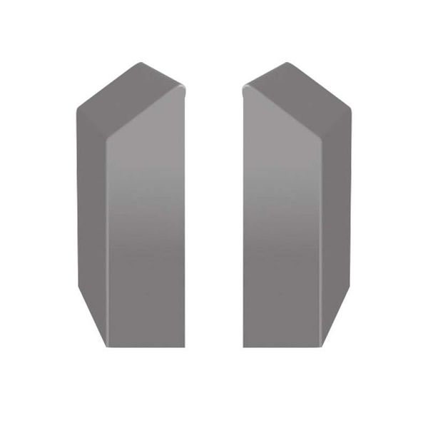 Profilo Di Base C2 In Alluminio Renoplast, Battiscopa, Profilo Di Base A Parete L+R, 5 Cm, Grigio-image