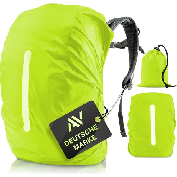 Avana Copertura Antipioggia Per Zaini (41-55L) Copertura Antipioggia Impermeabile Borsa Scuola Zaino Copertura Zaino Riflettente Giallo Neon - Misura L-image