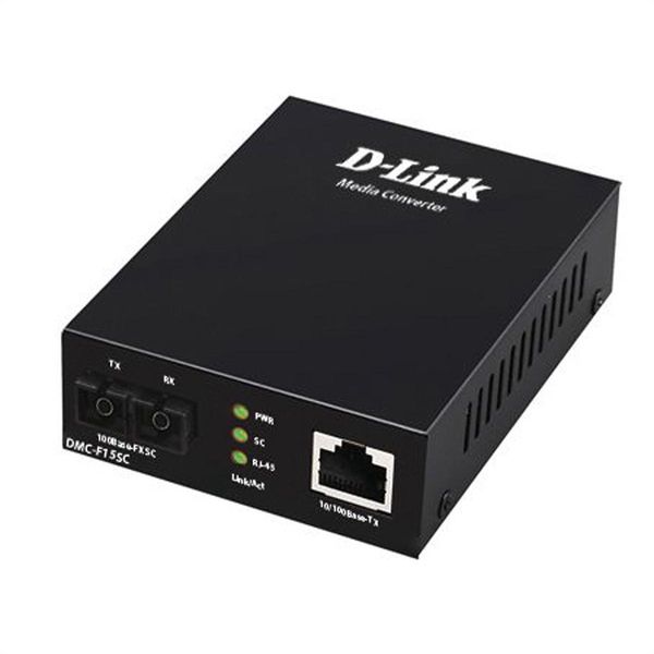 D-Link Ethernet Konverter DMC-F15SC/E, 10/100 Tp Zu 100 Fx Singlemode Sc 15Km-image