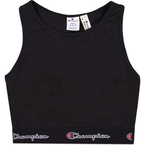Champion Magliette Script Logo Waist Racer Back Sports, 114559KK001NBK, Taglia: 168-image