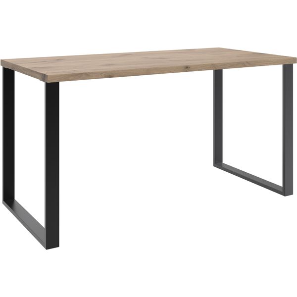 Schreibtisch wimex "Norderney", Weiß (Schwarz, Braun), B:140Cm H:75Cm T:70Cm, Tische, Schreibtisch, Aus Holzwerkstoff Und Metall, 140X70Cm-image