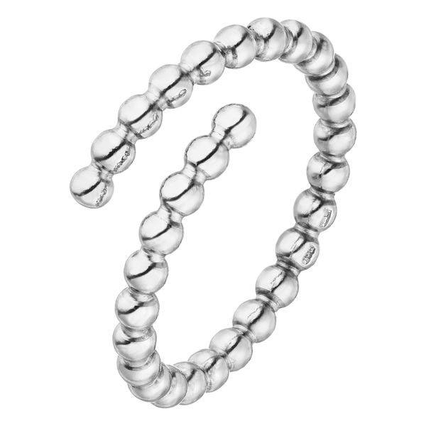 Fingerring Jobo "Kugelring Offen" Gr. 52, Silber (Silber 925), Fingerringe, Damen, 52, Silber 925 (Sterlingsilber), Fingerring, 925 Silber-image