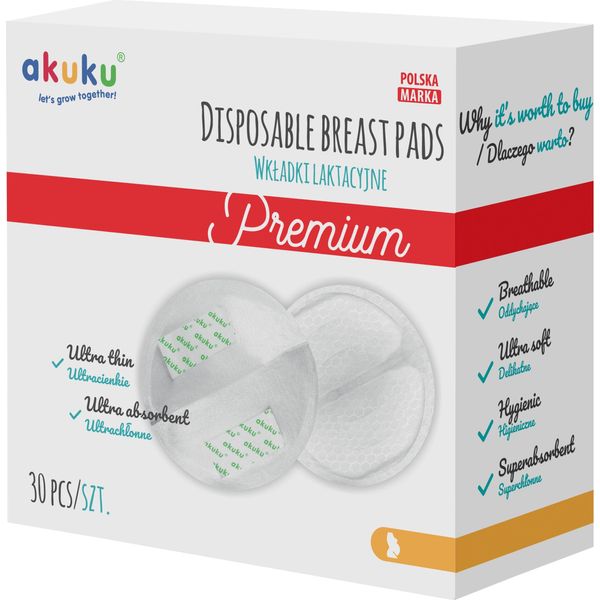 Akuku Tamponi Assorbenti Per L'allattamento Ultrasottili 30 Pz.-image