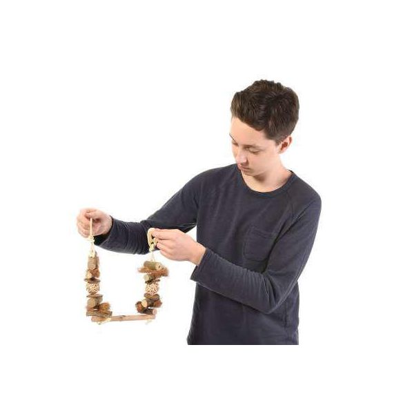 Altalena Java Con Kokos E Rattan Per Ninfe E Altri Piccoli Pappagalli-image