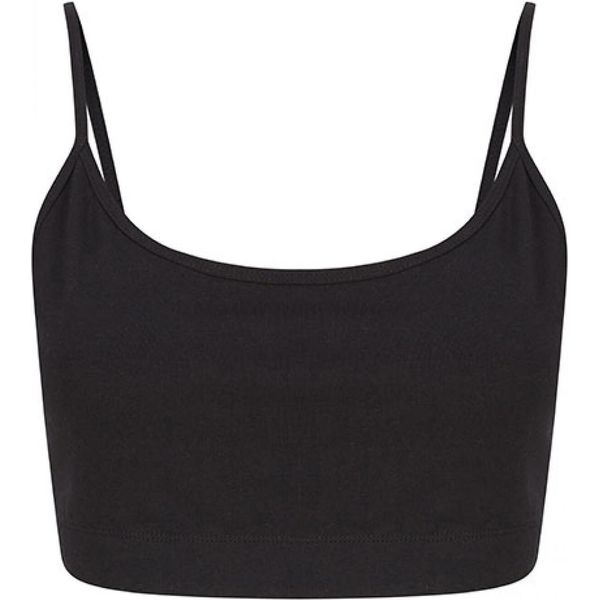 Sf Women SK230 | WomenŽS Sustainable Fashion Cropped Cami Top - Farbe: Nero - GrößE: L-image