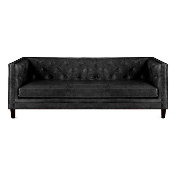 Divano Da Salotto Chesterfield Design Divani Marrone Stile Italiano Mobili Tessuto-image