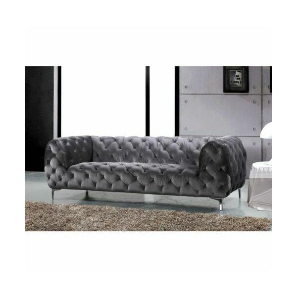 Jv Furniture Divano Chesterfield 3 Posti Designer-image