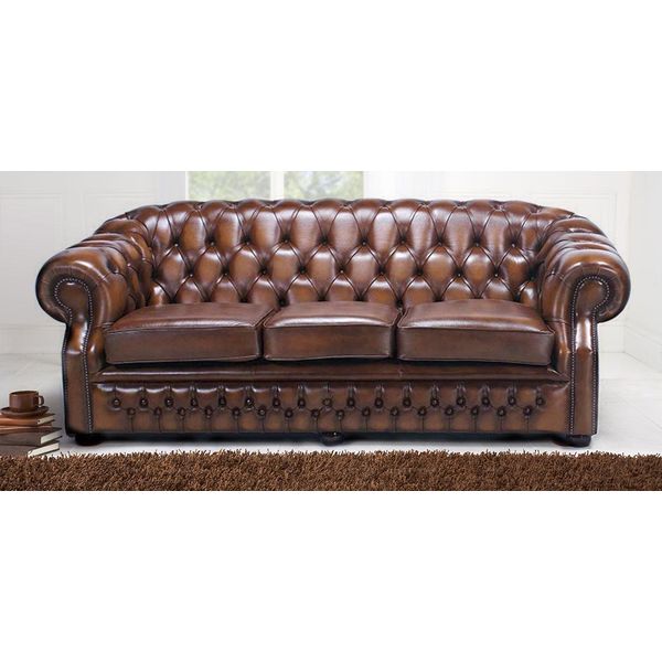 Divano Imbottito Di Design Chesterfield Set Di Divani In Pelle Divani Tessili #135-image