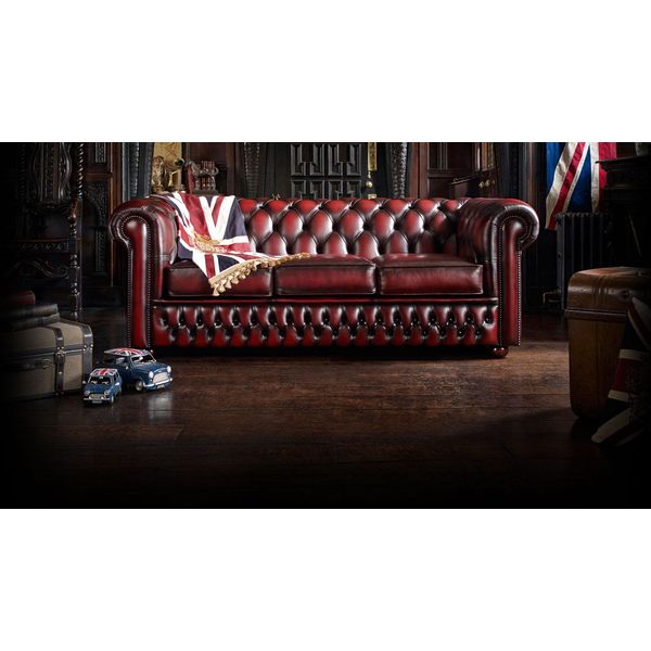 Divano Chesterfield A 3 Posti Divano In Pelle Divano Imbottito Set Di Divani A 3 Posti Nuovo-image