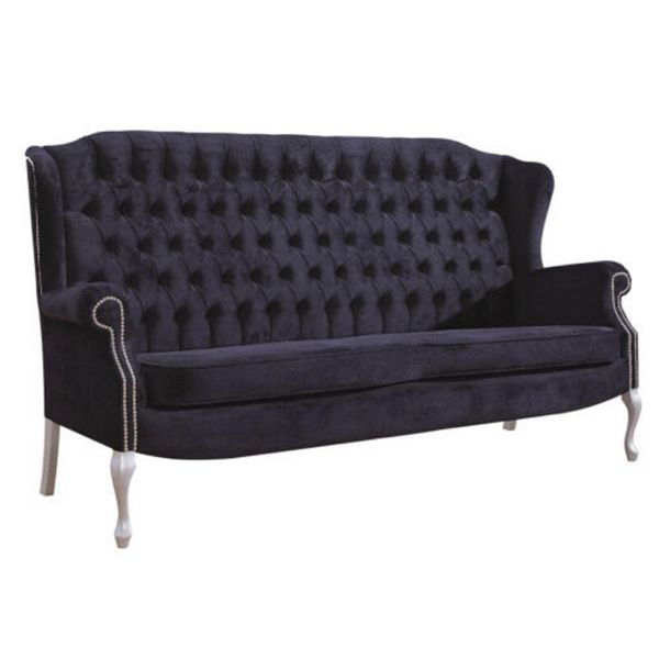 Divano Classico Chesterfield A Tre Posti Divano A 3 Posti Divano Imbottito Divani In Velluto-image