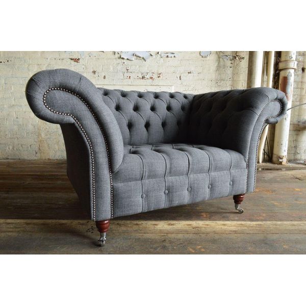 Poltrona Chesterfield Televisione Design Tappezzeria Divano Divano Chesterfield Tessile 370-image