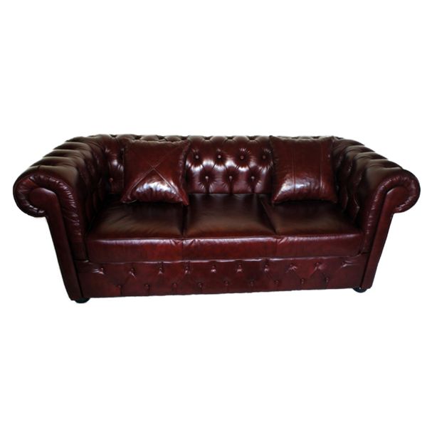 Divano Chesterfield Divano Tappezzeria Designer 3 Posti Set Divani Nuovo Chester 5-image
