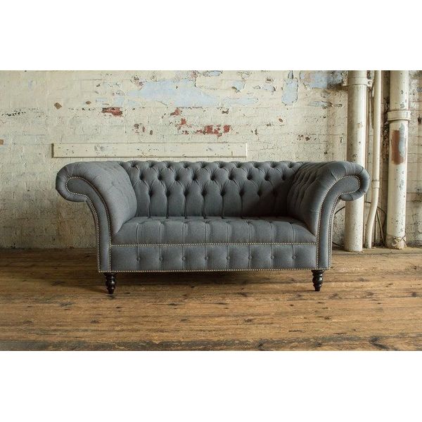 Divano Grigio Di Design Divano Imbottito Xxl 2 Posti Grandi Divani Divani Tessile Pelle-image