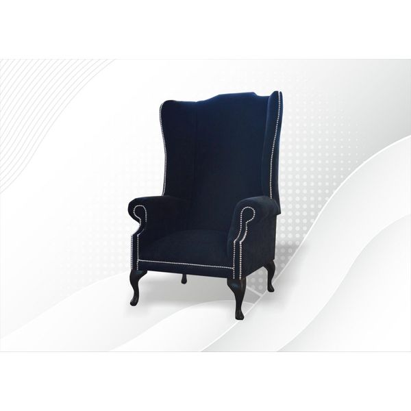 Poltrona Design Divano Chesterfield Tessile Lounge Club Seduta Imbottita Lusso 1 Posto-image