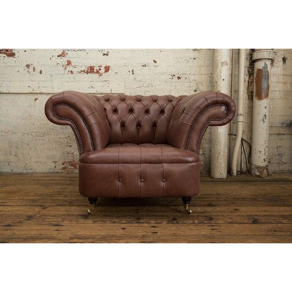 Divano Chesterfield Design Poltrona Divano Imbottito Divano Tessile Di Lusso 1 Posto #223-image