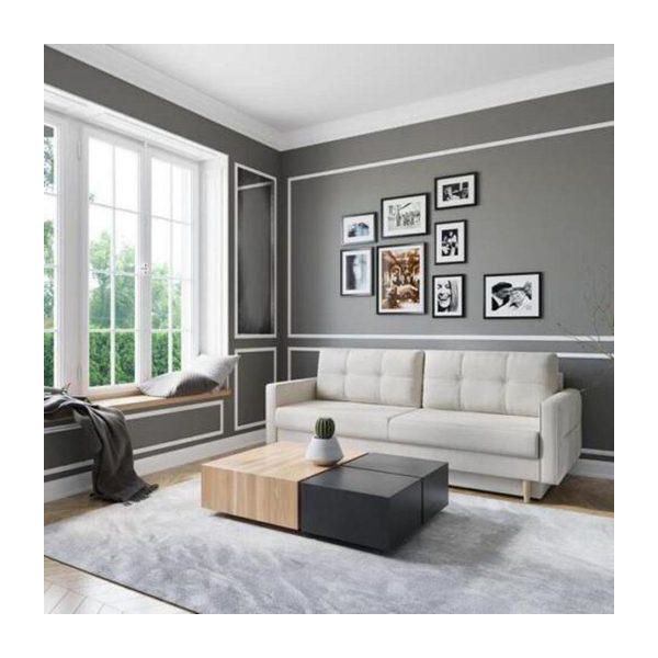 Divano 3 Posti Design Bianco 228 X 91 X 75 Cm Jvmoebel-image