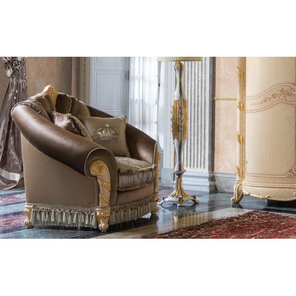 Poltrona Marrone Moderna 150 X 110 X 123 Cm Jvmoebel-image