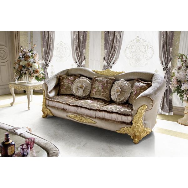 Divano 3 Posti Sala Divani Marrone Chesterfield Tre Posti Divano Imbottito Design-image