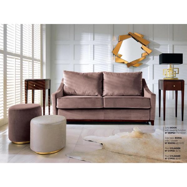 Set Soggiorno Divano Divano Tavolino Sgabello Divani Divani Mobili Tessile 3Pcs.-image