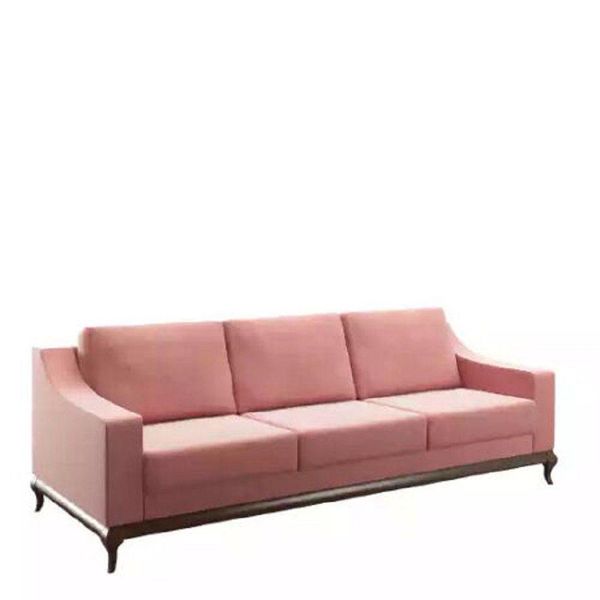 Soggiorno Tre Posti Lusso 3 Posti Rosa Moderno Jvmoebel-image
