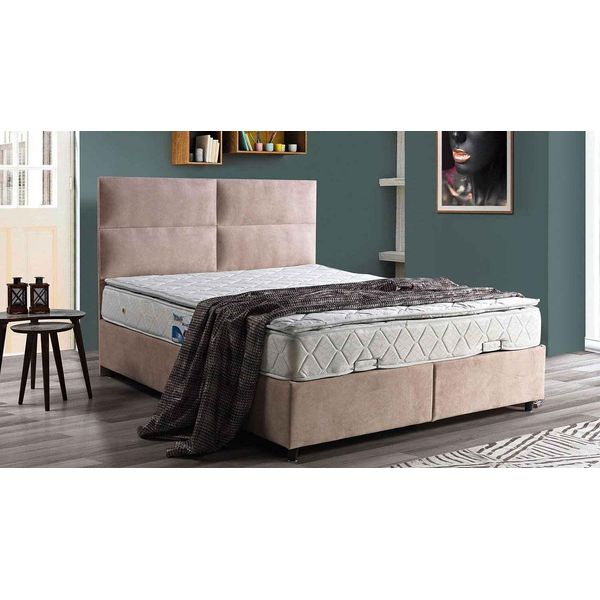 Camera Da Letto Design Letti Lusso Beige Tappezzeria Jvmoebel-image