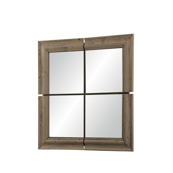 Specchio Da Parete Cornice In Legno Specchio Mobili Nuovo 105*105Cm Cornice In Vetro Parete Xxl Moderno-image
